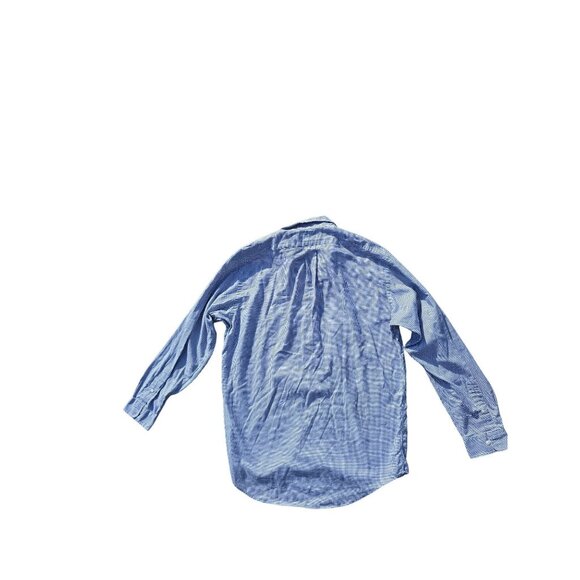 Ralph Lauren Mens Button-Down Blue Checkered Shirt Size 15.5 32/33 100% Cotton - Picture 2 of 6